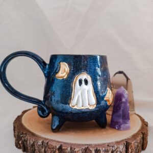 Caneca Fantasminha Branco - Noite Estrelada