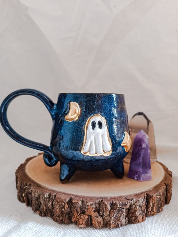 Caneca Fantasminha Branco - Noite Estrelada