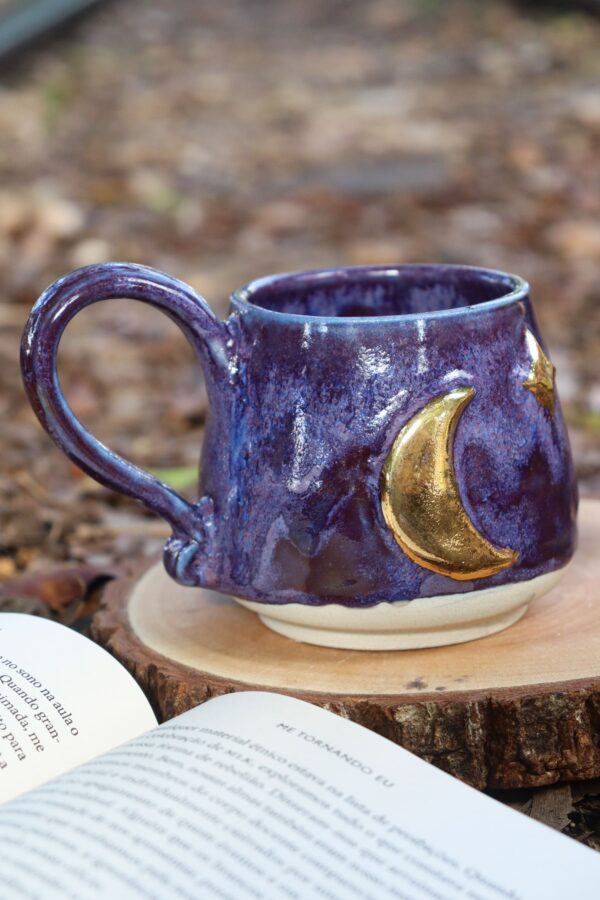 Caneca Noite Estralada roxa - Imagem 2