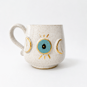 caneca de ceramica olho grego