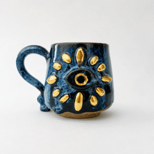 caneca de ceramica olho grego